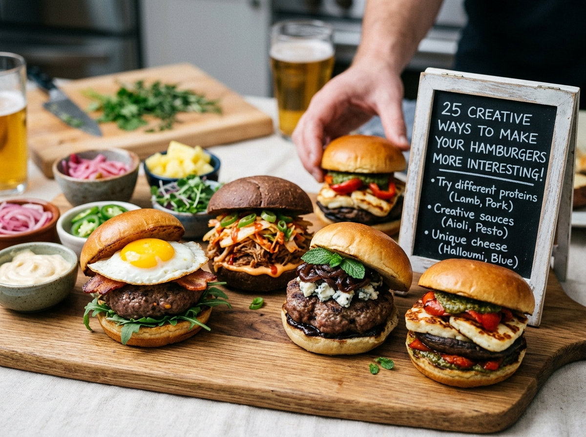 25 Creative Ways to Make Your Hamburgers More Interesting