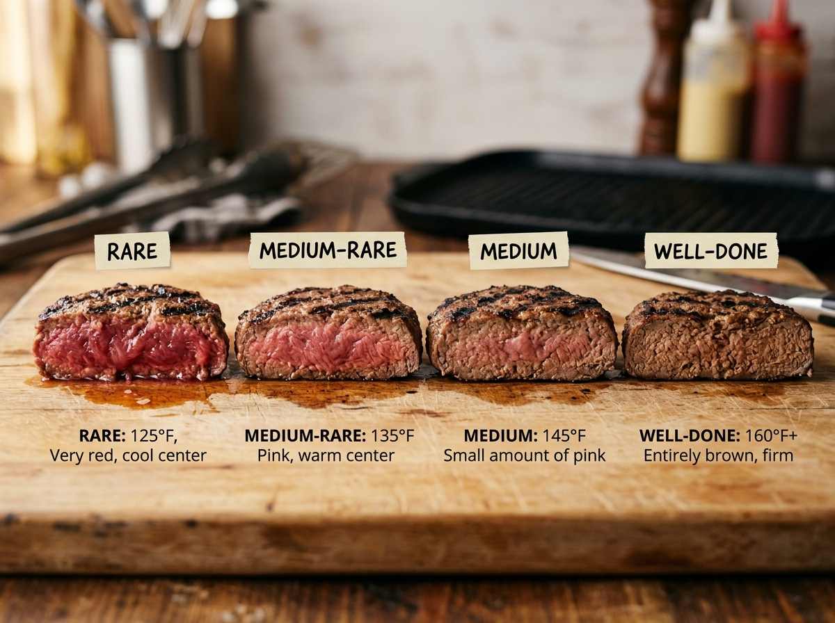 Burger Doneness Chart Explained: Rare to Well Done