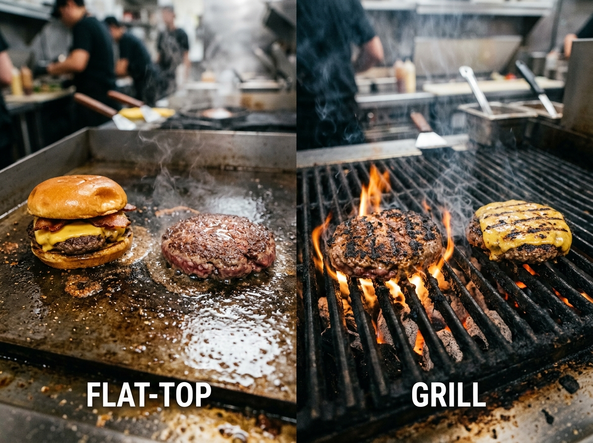 Flat Top vs Grill for Burgers: Which Makes Better Burgers