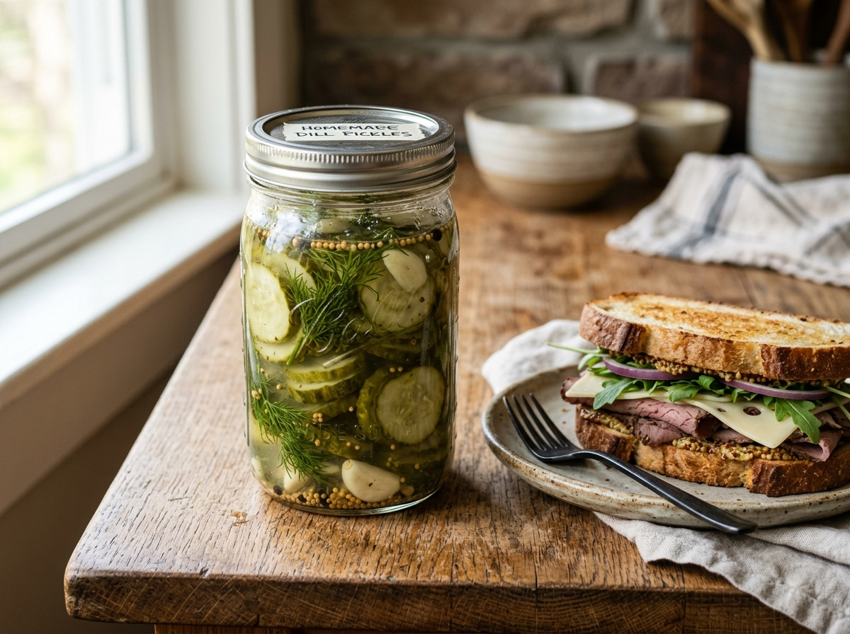 How to Make Homemade Pickles for Sandwiches