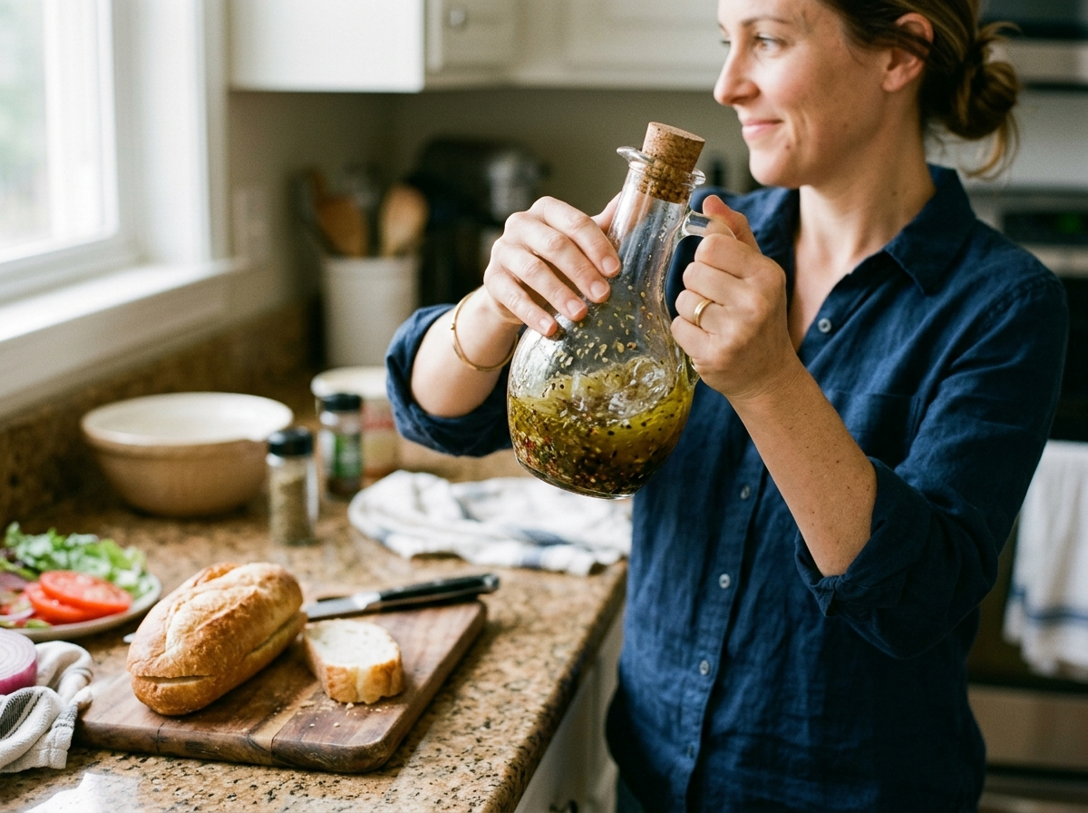 How to Make Oil and Vinegar Dressing for Hoagies