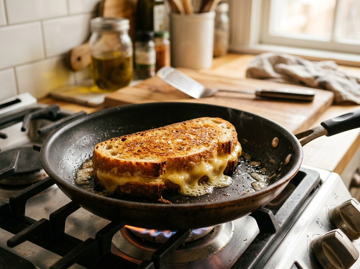 How to Make a Grilled Cheese Without Burning the Bread