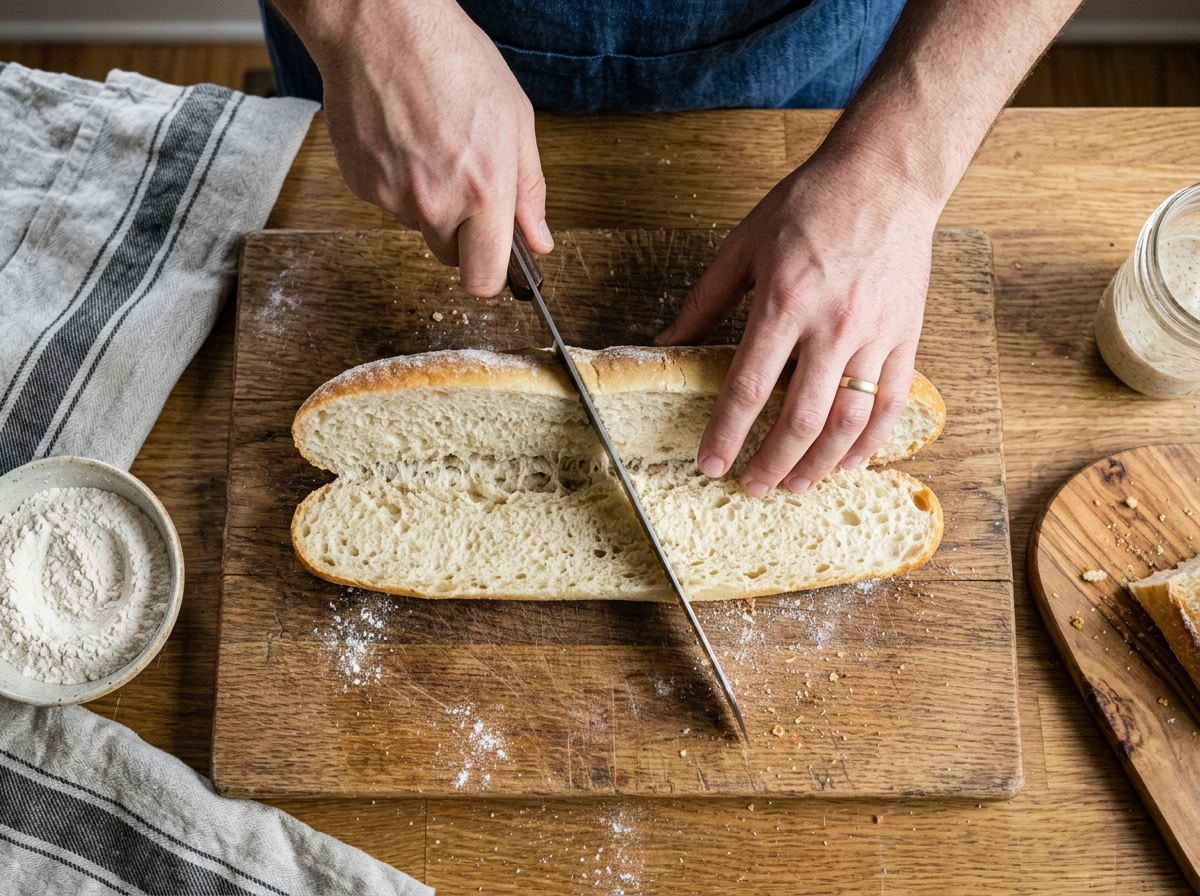 How to Slice a Hoagie Roll Without Tearing It
