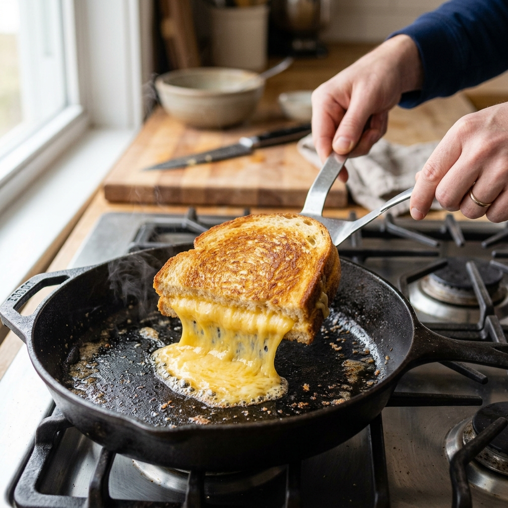 How to Make a Grilled Cheese Without Burning the Bread